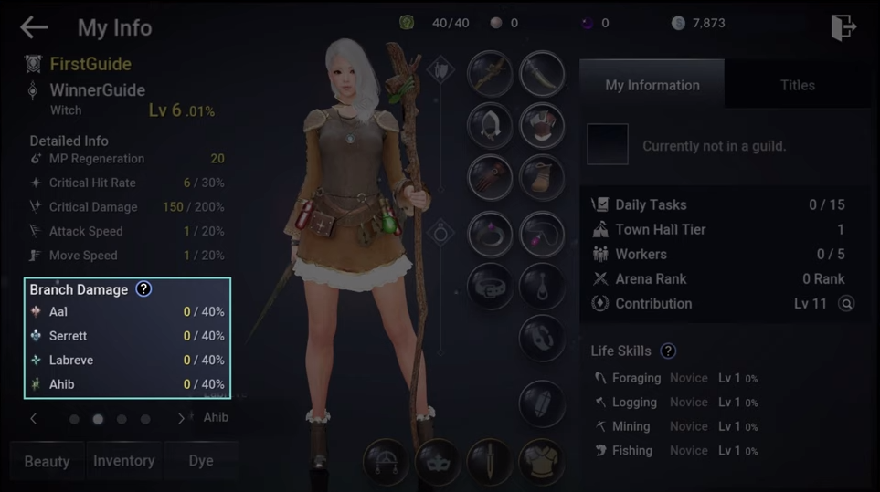 Black Desert Online Family Name