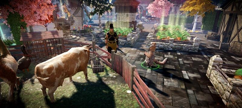 영지 텃밭, 반려젖소